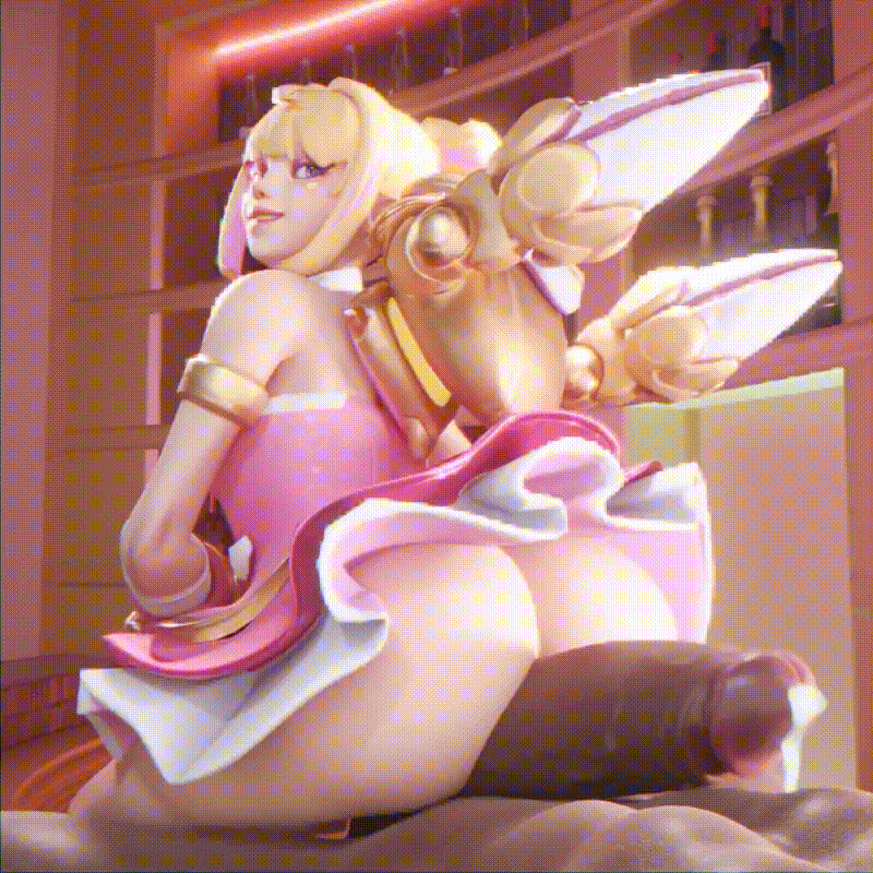 artist ass ass_focus big_ass big_penis bounce bouncing_ass cfnm dokiwatch frutplzz heart_of_hope_juno juno_(overwatch) looking_back overwatch overwatch_2 tease