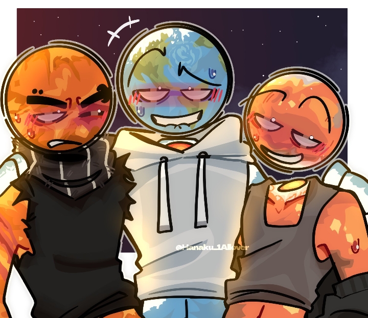 4boys, 4males, balls, biting lip, biting own lip, blush, blush lines, color, colored, earth, earth (solarballs), gangbang, gay, gay male, group sex, hanaku 1allover, homosexual, male, male focus, male only, male/male, mars, mars (solarballs), oral, oral sex, solarballs, tagme, venus (solarballs)