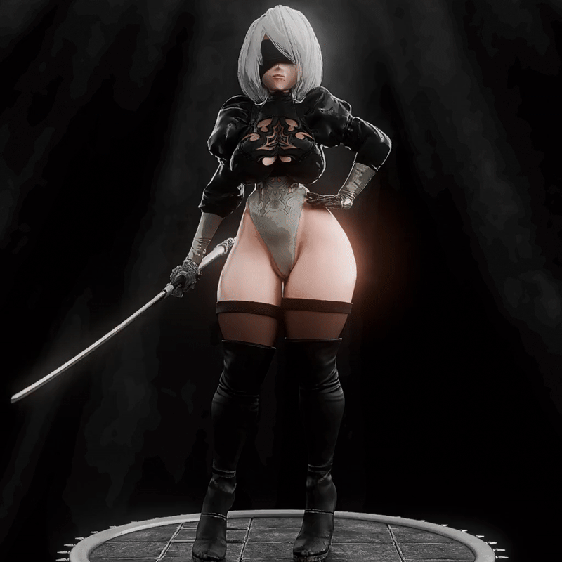 3d big_ass nier:_automata sic_phuck thicc yorha_2b