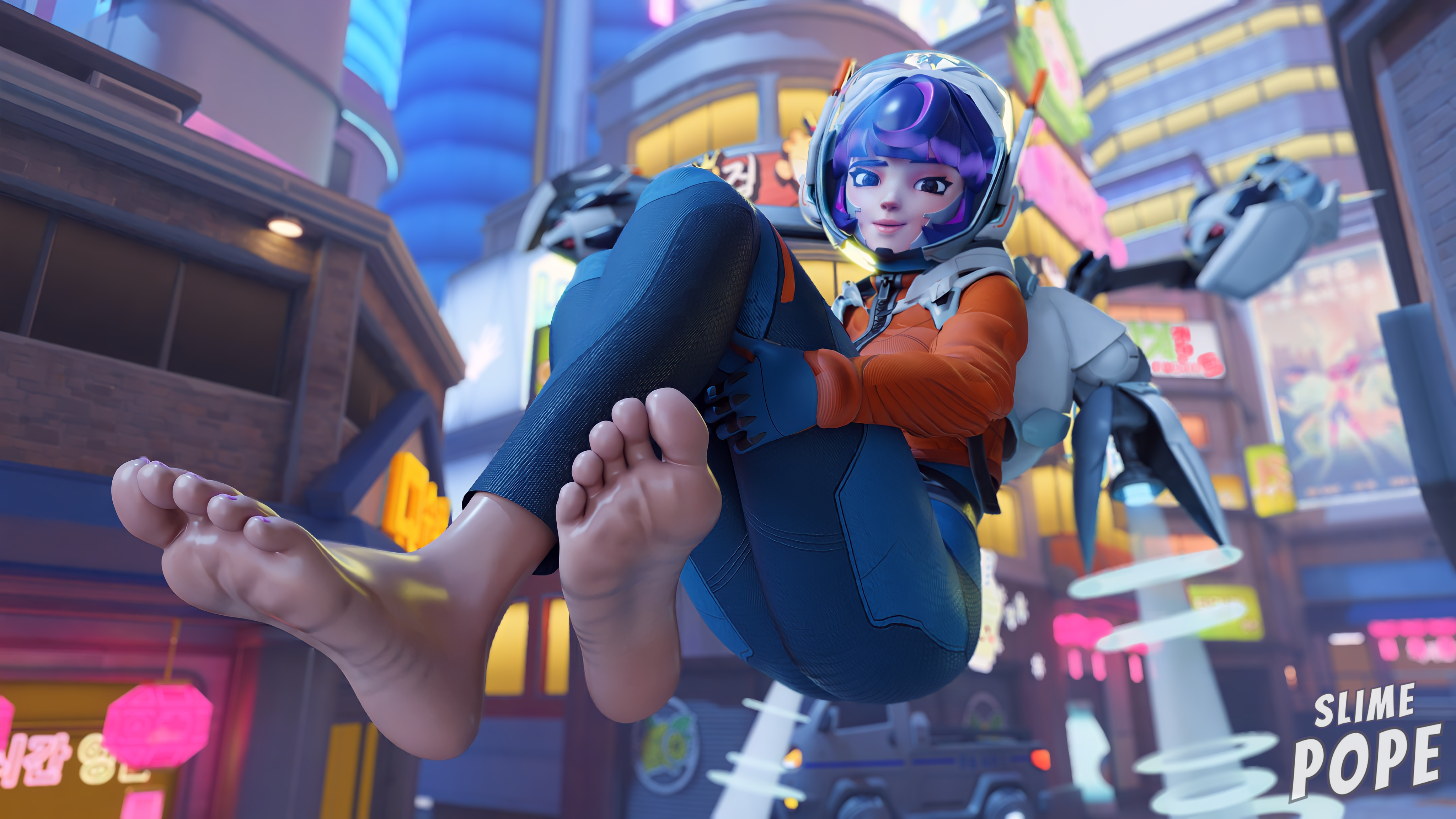1girls, 3d, 3d (artwork), activision, artist name, asian, asian female, ass, blizzard entertainment, breasts, clothed, clothed female, clothing, commission, daz studio, daz3d, deviantart, feet, female, female focus, female only, foot fetish, full body, fully clothed, juno (overwatch), light skin, light-skinned female, looking at viewer, no sex, overwatch, overwatch 2, safe, safe for work, sfw, slimepope, solo, solo female, solo focus, teo minh, vietnamese female, watermark
