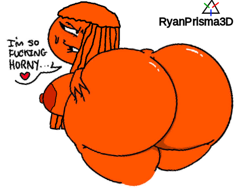 1girls ass ass_focus ass_grab bent_over breasts colored_skin cropped_legs english_text from_behind garten_of_banban heart huge_ass large_breasts looking_back nipples nude orange_skin personification rule_63 ryanprisma3d simple_background solo speech_bubble spoken_heart stinger_flynn thick_thighs thighs white_background