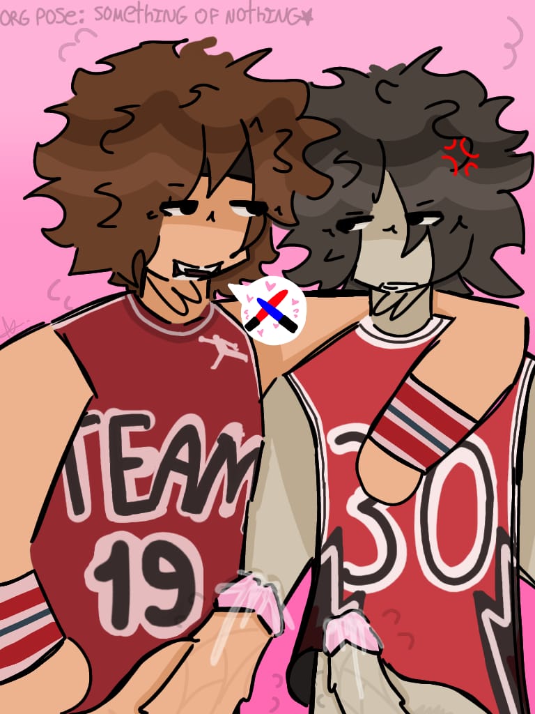 2boys alecchi alecchiman alewang anger anger_symbol basketball_uniform black_hair brown_eyes brown_hair brown_skin chinese cum gay hispanic_male love male no_boxers no_panties penis peruano white_skin youtuber youtuber_boy youtubers