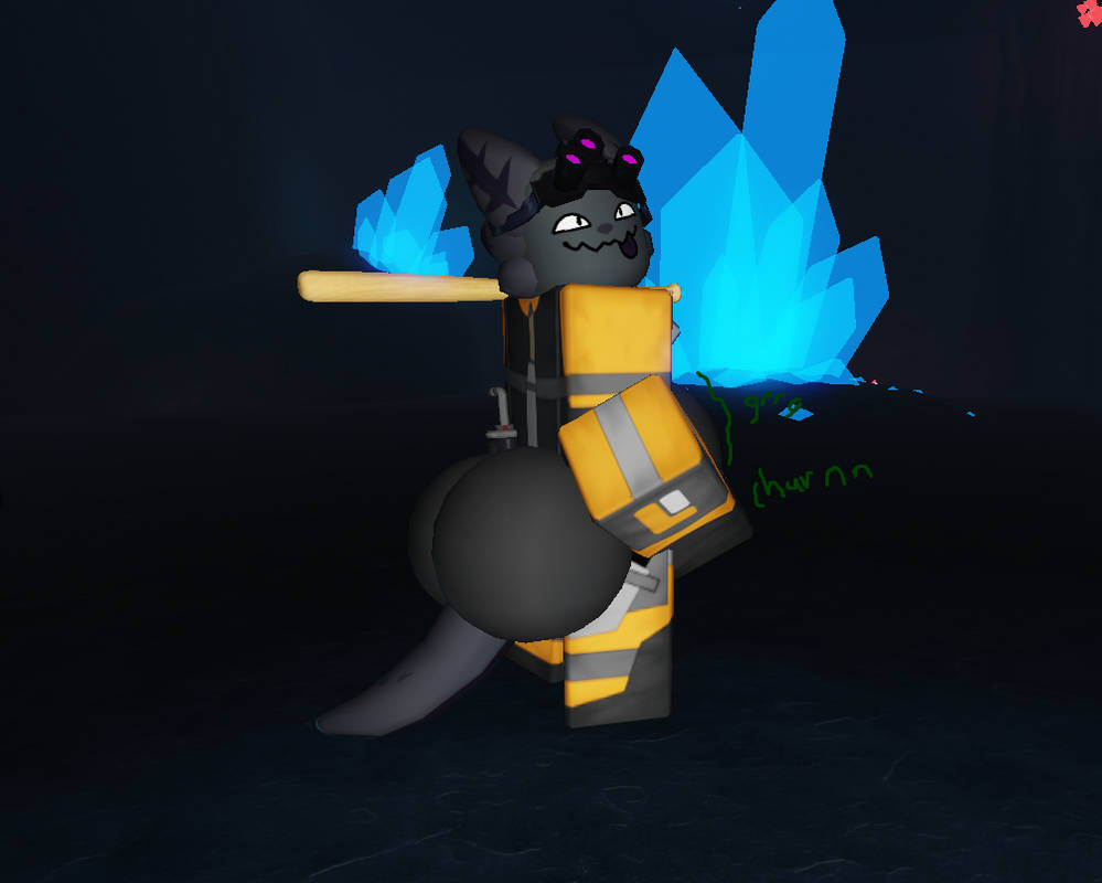 after_vore ambiguous_gender big_ass big_butt churned churning digested digesting digesting_prey digestion fatal_vore genderless kaiju kaiju_paradise nightcrawler_(kaiju_paradise) post_vore roblox vore weight_gain