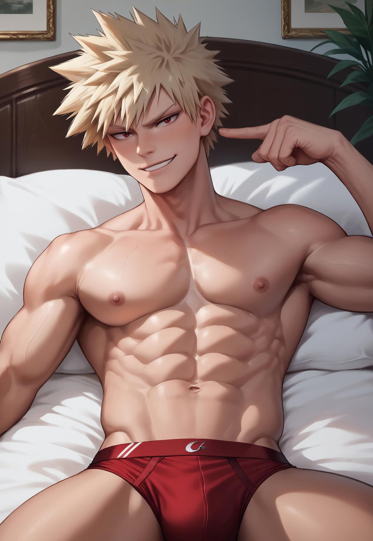 1boy abs ai_generated bakugou_katsuki blonde_hair boku_no_hero_academia boxer_briefs bsky_link bulge civitai dvxxxgrai gay katsuki_bakugou lying lying_on_back male male/male male_focus male_only male_underwear muscular muscular_male my_hero_academia pixai pointing_at_self pony_diffusion_xl red_eyes red_underwear solo solo_focus solo_male tagme twitter twitter_link yaoi