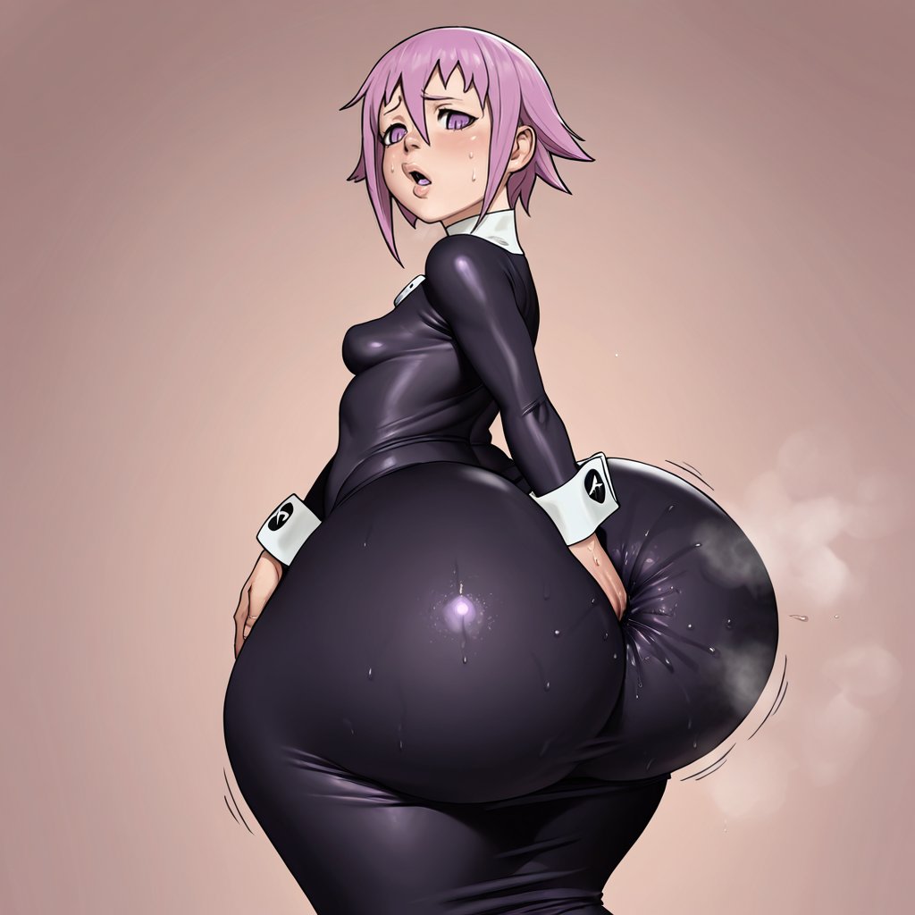 1girls, ai assisted, ai generated, ass, bbw, big ass, big breasts, breasts, chubby female, civitai, crona (soul eater), female, huge ass, kalagod, tagme, thick thighs, wide hips