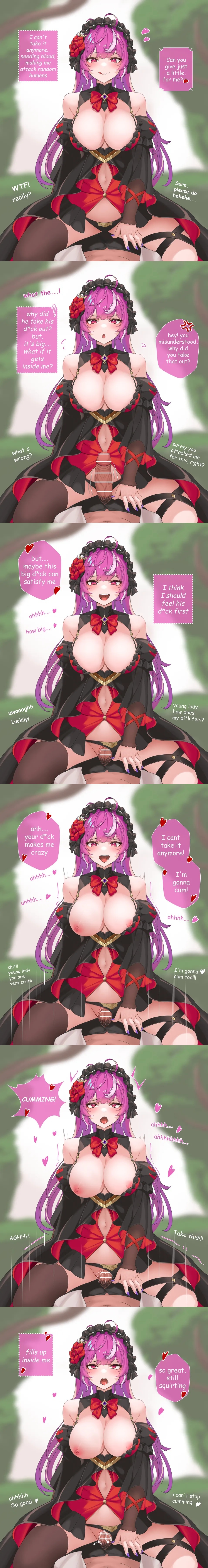 guardian tales, karina (guardian tales), kuda aer (artist), vampire girl karina (guardian tales)