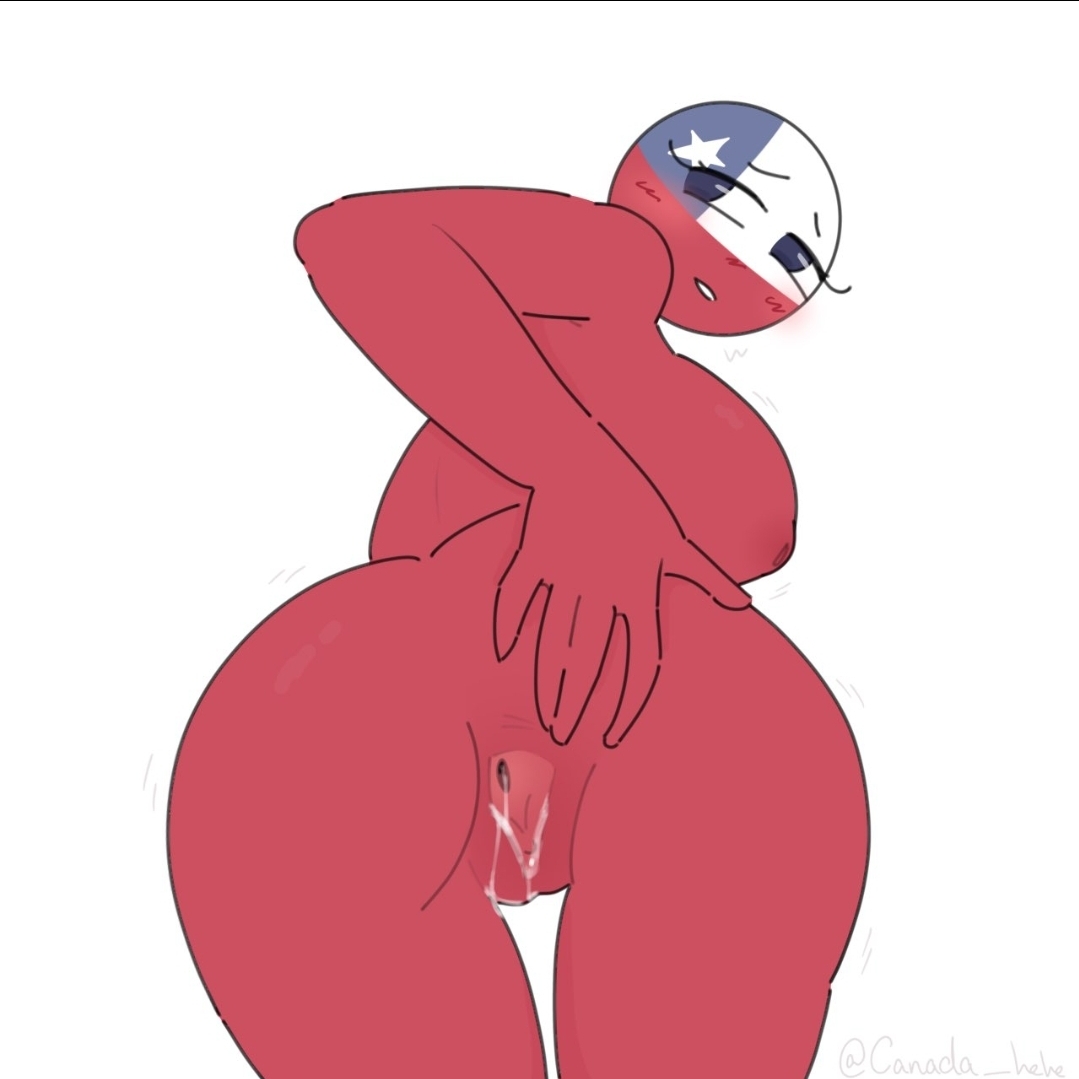 ass, blue eyes, breasts, chile (countryhumans), countryhumans, countryhumans girl, cum in pussy, pussy, red body, stretched pussy, vagina, xx.canada.xx