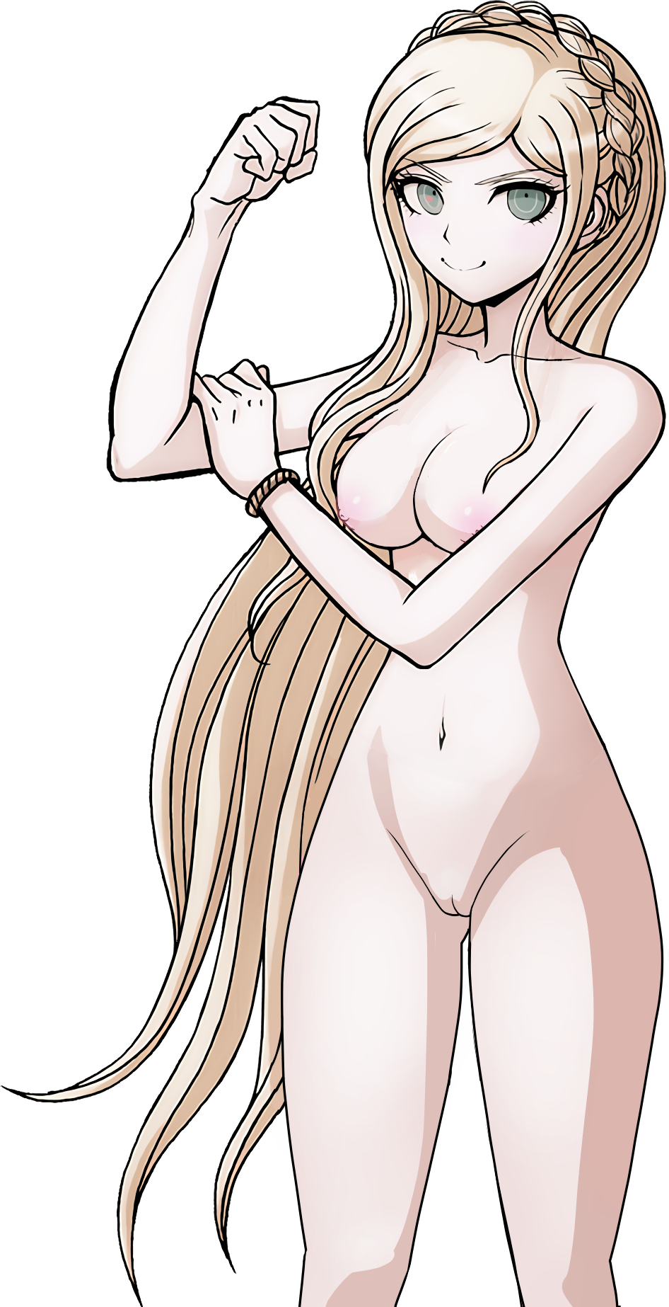 ass_visible_through_thighs blonde_hair breasts completely_nude completely_nude_female danganronpa danganronpa_2:_goodbye_despair danganronpa_s:_ultimate_summer_camp edit female human kosine1777 long_hair medium_breasts nude_filter pussy smile sonia_nevermind sprite sprite_edit tagme transparent_background