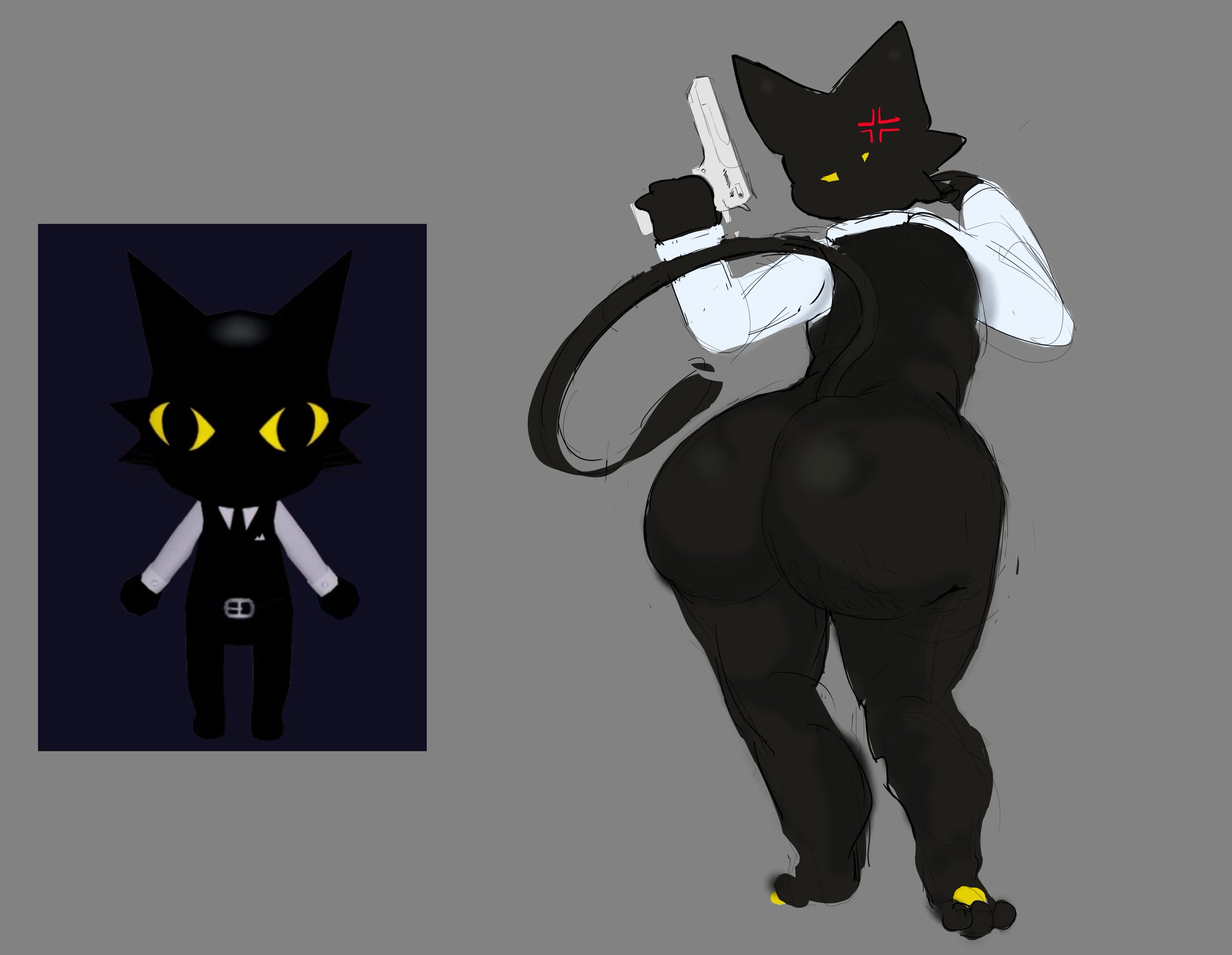 1boy, animal hospital, big ass, fat ass, furry, gay, reference image, roblox, roblox game, secret agent (animal hospital), tagme, vinylscratchh