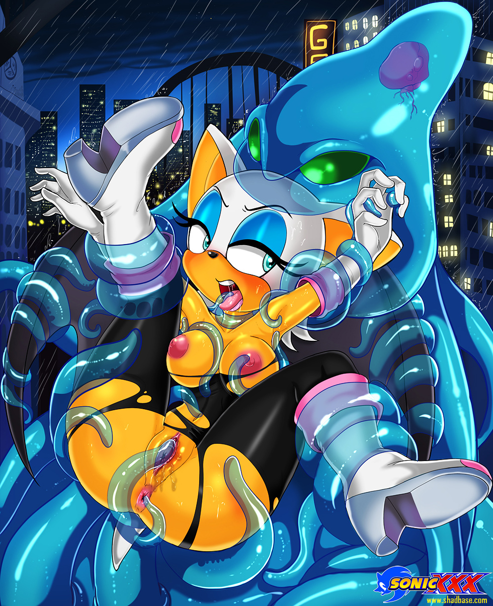 1girls, anus, ass, bat, blue eyes, boots, breast grab, breasts, chaos (sonic), clitoris, female, green eyes, interspecies, neck grab, nipples, open mouth, pussy, pussy juice, ripped clothing, rouge the bat, saliva, sega, shadman, sonic (series), sonic adventure, sonic the hedgehog (series), spread legs, straight, suspension, tentacle, tentacle rape, text, tongue, tongue out, torn clothes, water, wet, wings
