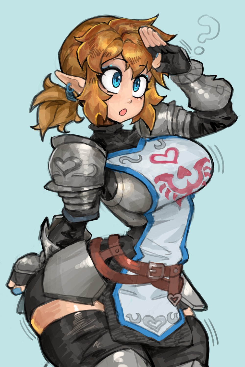 1girls, armor, armored female, ass, big ass, big breasts, breasts, breath of the wild, female, female focus, female only, genderswap, large ass, large breasts, light skin, light-skinned female, link, nintendo, rule 63, saiykik, tagme, the legend of zelda, thick thighs, thighs, voluptuous, voluptuous female, wide hips, wide thighs