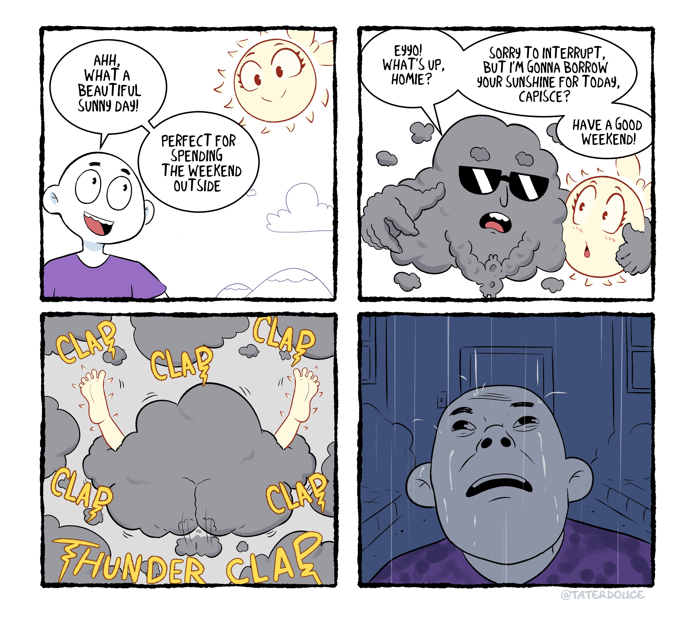 cloud, cuckold, cuckolding, dialogue, english text, female, human, inanimate, male, mating press, ntr, sex, sun, taterdouce