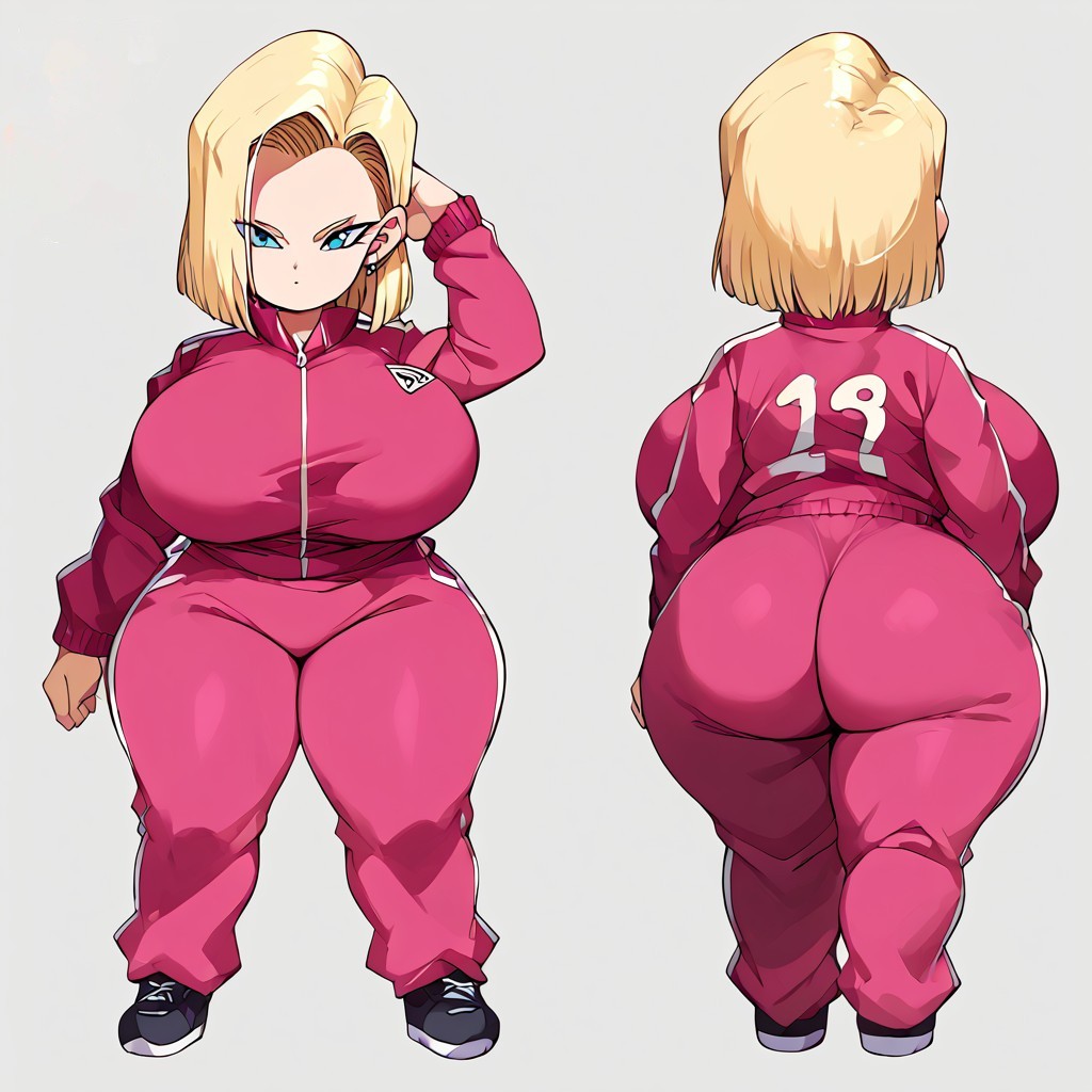 1girls ai_generated android big_ass big_breasts big_butt blonde_hair blue_eyes brax_(artist) breasts breasts_bigger_than_head character_sheet dragon_ball dragon_ball_super dragon_ball_z giant_breasts hips short_hair shortstack solo stable_diffusion tagme wide_hips