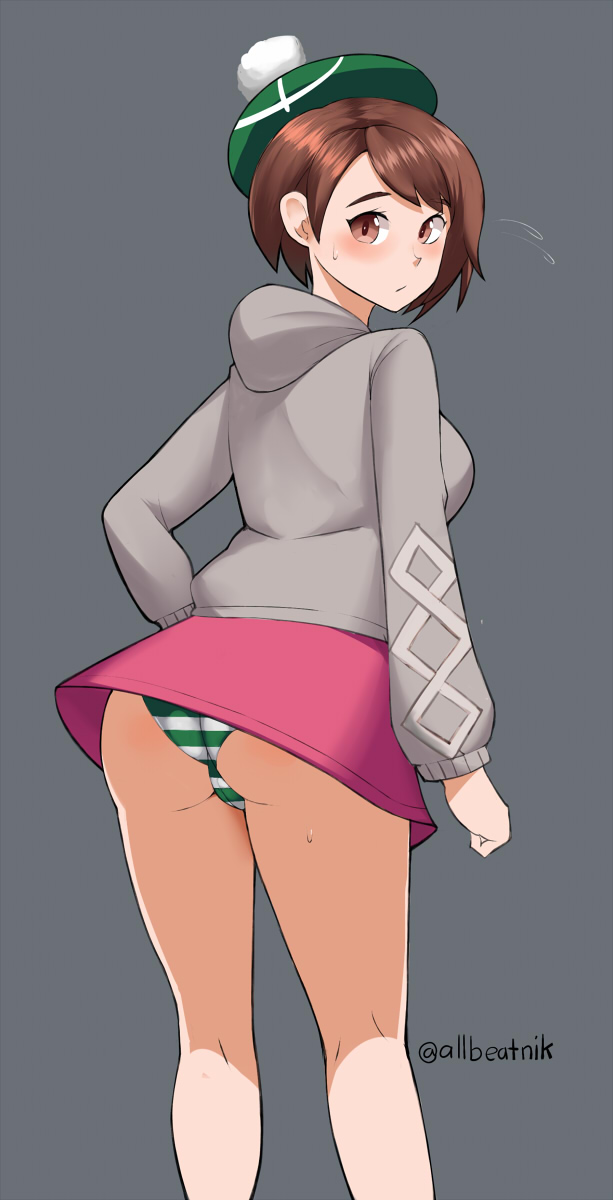 1girls allbeatnik ass gloria_(pokemon) panties pokemon upskirt