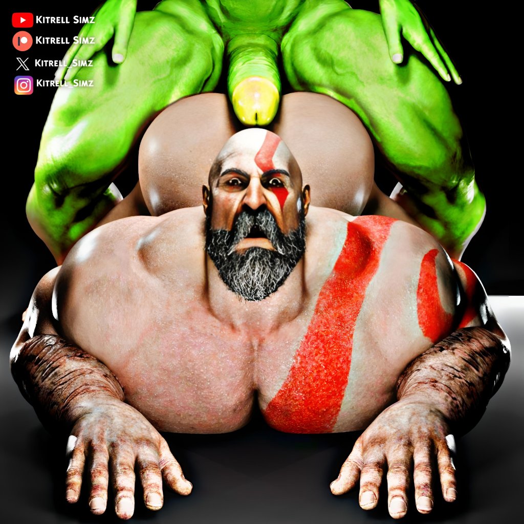 ass_up ass_up_high bald bald_man bara bara_ass beard big_ass big_ass_(male) big_bottom big_butt big_penis big_sub bubble_ass bubble_butt daddy daddy_penetrated dat_ass dat_butt dilf dumptruck_ass dumptruck_butt faceless_male facial_hair fat_ass fat_butt front_view gay god_of_war green_body green_skin head_down_ass_up huge_ass huge_butt huge_cock imminent_anal imminent_sex kitrell_simz kratos large_ass large_butt large_penis looking_at_viewer male_only massive_ass massive_butt mature_male muscle_ass muscle_bottom muscle_butt muscles muscular muscular_ass muscular_bottom muscular_butt muscular_male muscular_thighs older_male orc orc_dom orc_male penis penis_on_ass plump_ass plump_butt red_markings round_ass round_butt seducing seductive_pose shocked shocked_expression shocked_eyes slutty_daddy slutty_pose tempting thick_ass thick_butt thick_thighs white_body white_skin yaoi