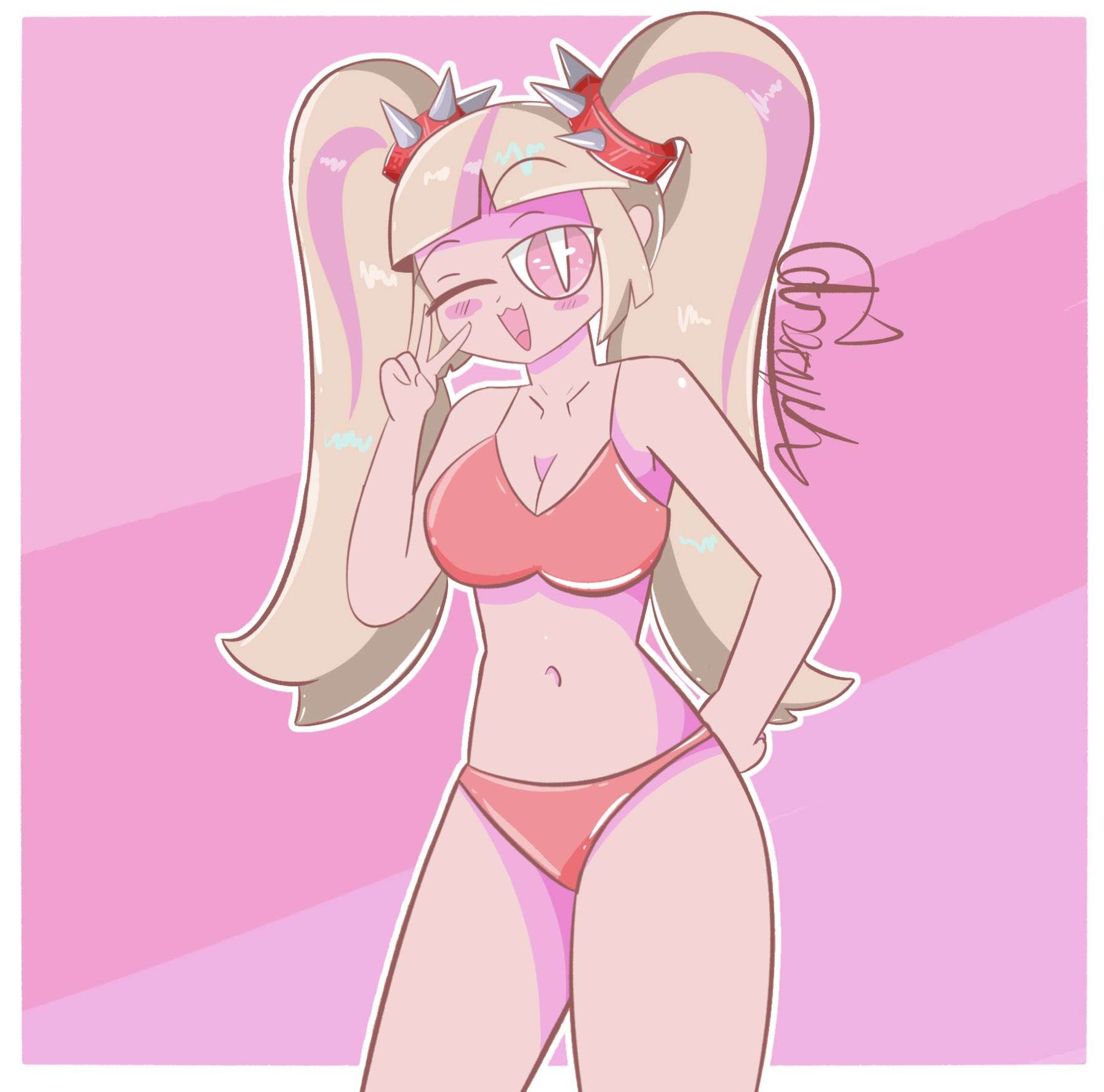 bikini cute fortnite fortnite:_battle_royale innocent lennox_rose_(fortnite) twintails