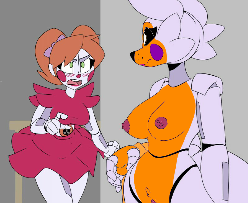 baby_(fnafsl) circus_baby circus_baby_(fnaf) comic female_only fenthefox five_nights_at_freddy's jailbait_knight lolbit_(fnaf)