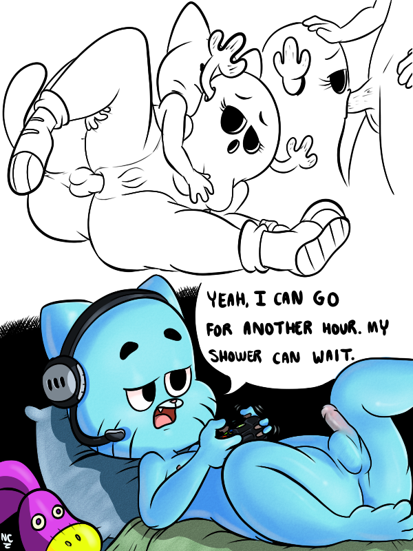 cartoon_network furry gumball_watterson naughtycartoonist no_humans penis penny_fitzgerald pussy sex the_amazing_world_of_gumball