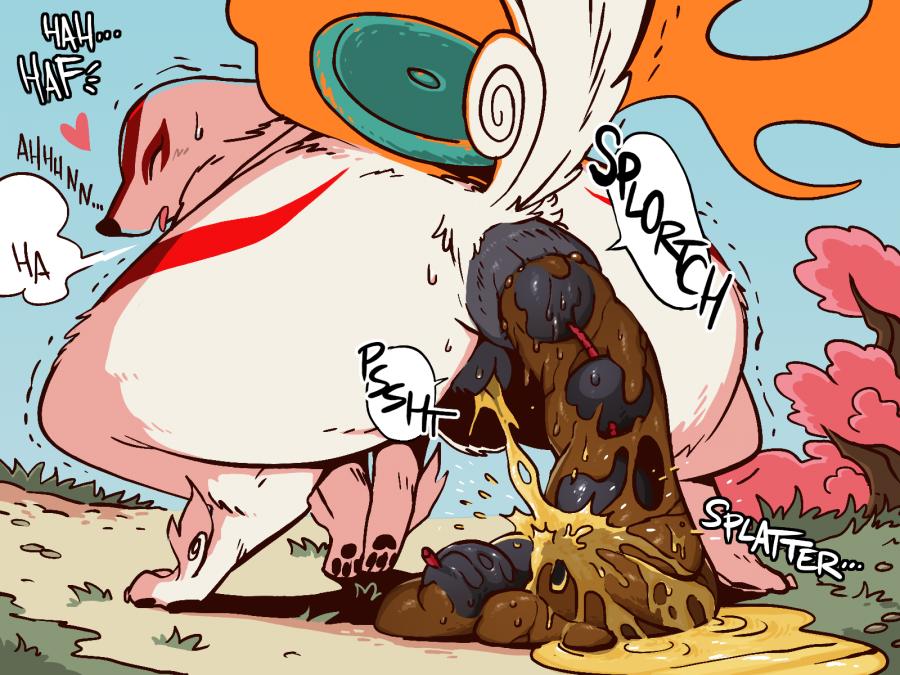 anal beads, furry, okami, peeing, post-vore, scat, shyguy9, vore