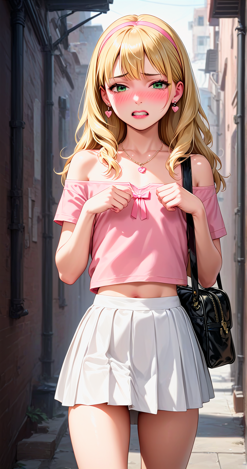 ai_generated blonde_hair femboy feminine_male feminization forced_feminization jennifer_(femboy) not_psycho otoko_no_ko otokonoko sissification sissy teenage_boy