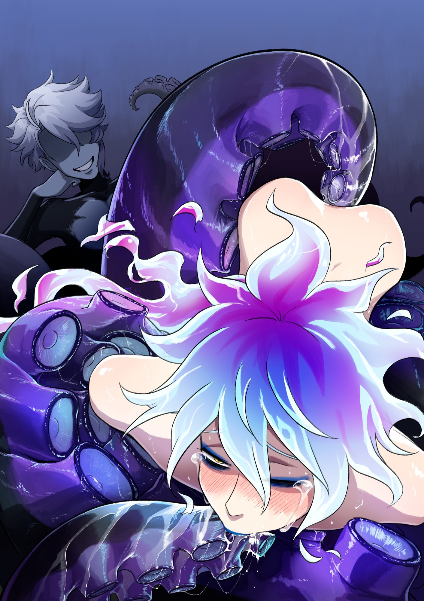2boys, azul ashengrotto, cecaelia, gay, gay sex, idia shroud, male, male only, male/male, ryuichirouart, tentacle, tentacle anal, tentacle in ass, tentacle in mouth, tentacle sex, twisted wonderland, yaoi