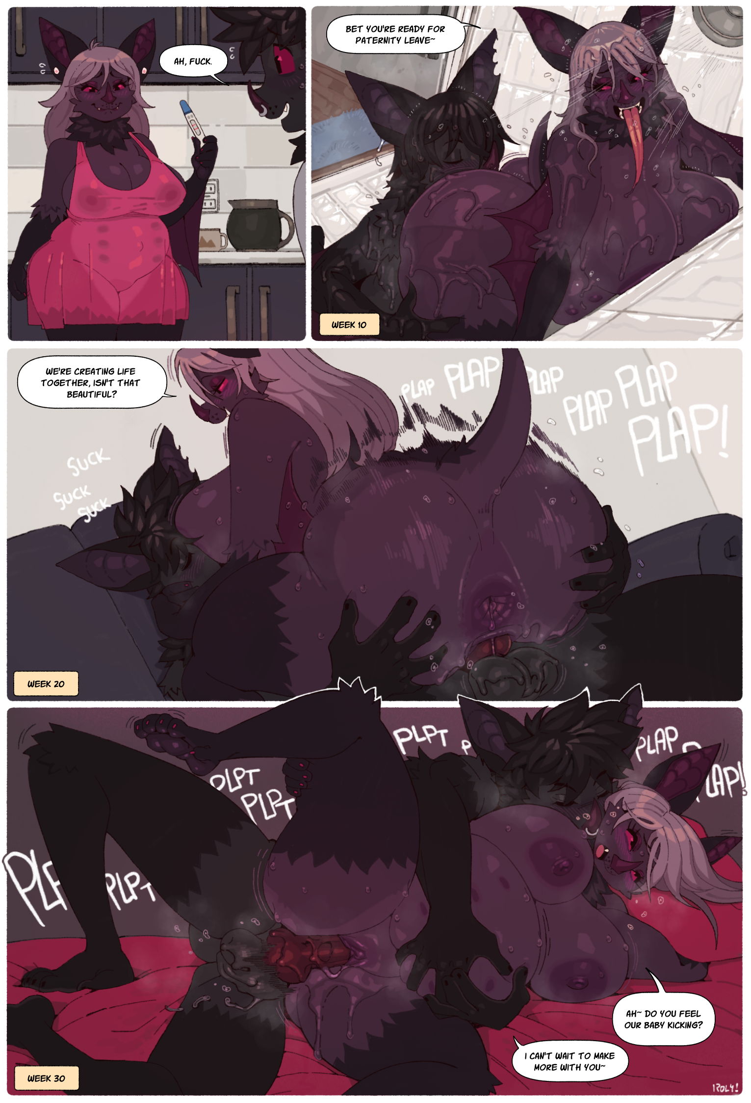 1boy, 1girls, age difference, anal, animal genitalia, animal penis, anthro, anus, ass, bat, bat nose, belly, big ass, big belly, big breasts, big butt, black hair, bodily fluids, breasts, canine genitalia, canine penis, canon, chiropteran, clothing, comic, couple, cute fangs, dialogue, duo, english text, face in breasts, facial piercing, fangs, female, genitals, hair, happy ending, hi res, huge ass, huge butt, inbreeding, incest, incest pregnancy, incestuous pregnancy, knot, leg glider position, long tongue, love, male, male/female, mammal, married couple, mature female, momwife, mother, mother and child, mother and son, multi nipple, neck tuft, nightgown, nipples, nose piercing, nose ring, notched ear, older female, oral, parent, parent and child, parent and son, penetration, penile, penile penetration, penis, penis in vagina, piercing, plap, pregnancy test, pregnant, pregnant anthro, pregnant female, pregnant sex, pregnant with grandchildren, pussy, raised leg, red eyes, rimming, ring piercing, roly, romantic, romantic couple, romantic sex, sex, shower, shower sex, son, son penetrating mother, speech bubble, sweat, sweaty ass, sweaty butt, tail, teeth, tongue, tongue out, translucent, translucent clothing, tuft, vaginal penetration, voluptuous anthro, voluptuous female, wholesome, wholesome incest
