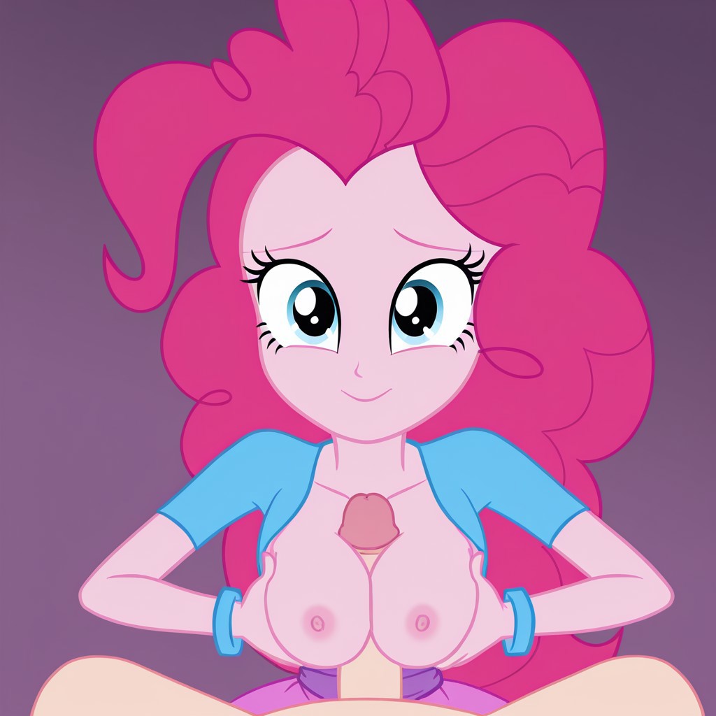 accurate_art_style aerolae ai_generated blue_eyes breasts civitai clothed clothed_paizuri equestria_girls exposed_breasts my_little_pony nipples paizuri penis_between_breasts pink_hair pink_skin pinkie_pie_(eg) pinkie_pie_(mlp) pov pov_paizuri