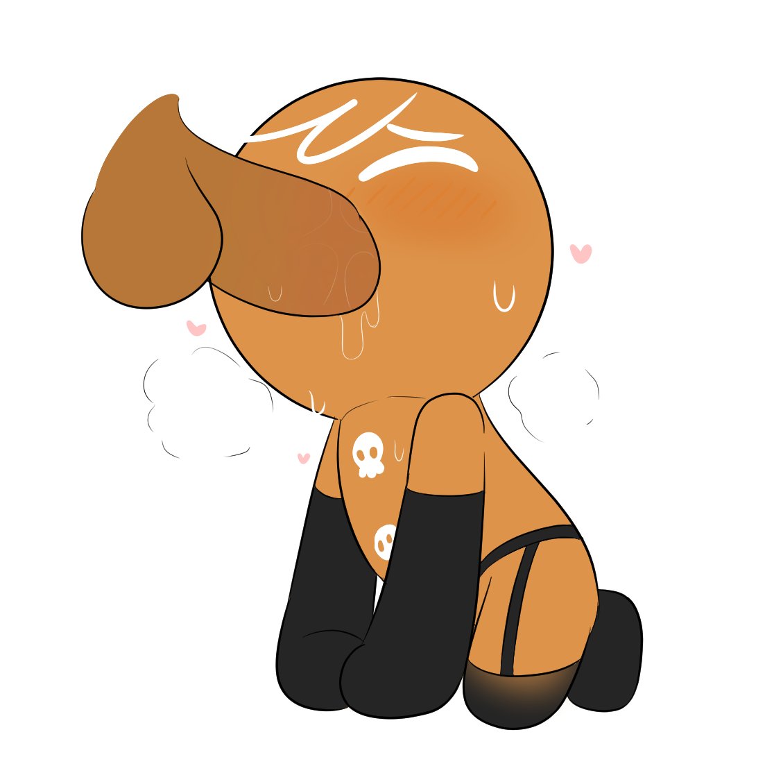 2025, 2boys, anthro, arm warmers, balls, blowjob, blue eyes, bodily fluids, brown body, closed eyes, cloud, clouds, cock, cookie, cookie run, cookie run kingdom, cookie run ovenbreak, cookie run: tower of adventures, duo, duo male, fluids, gay, genitalia, genitals, gingerbrave, gingerbread cookie, gingerbread man, hearts around body, hearts around head, humanoid genitalia, in love with cock, kuwoesque, leg warmers, leggings, legwear, male, male only, male penetrated, musk, musk clouds, nude, nude male, oral, oral sex, penis, penis out, red mouth, saliva, saliva trail, tagme, testicles, white hair