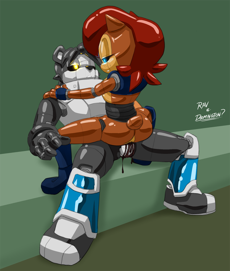 2014 doomington erection female machine male mecha_sally mechanical oil orgasm penetration penis ravnic robot sally_acorn sega sex sonic_(series) tagme