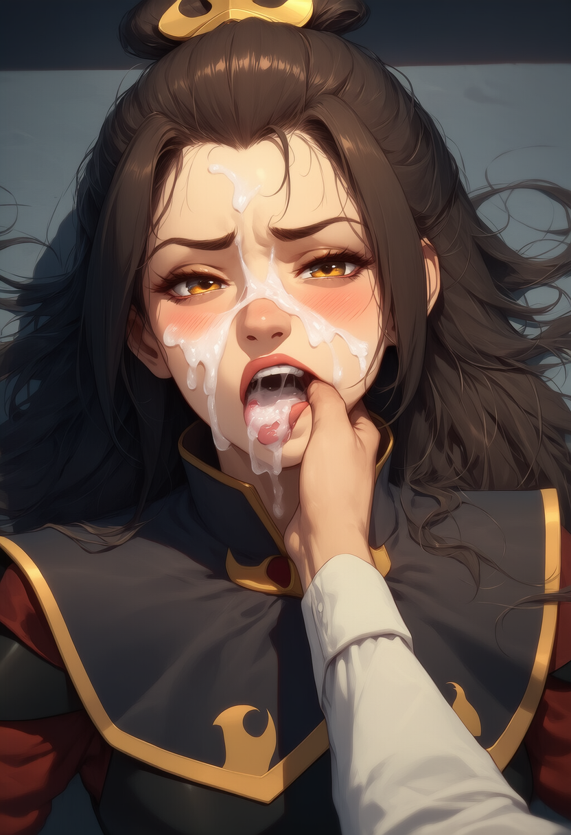 1girl, after fellatio, after oral, after orgasm, after rape, after sex, ai generated, annoyed, annoyed expression, avatar the last airbender, azula, black hair, blush, blushed, blushing, cum, cum in mouth, cumshot, cumshot in mouth, cumshot on face, disheveled, dominant, domination, dressed, eye contact, finger in mouth, fire nation, firebender, looking at viewer, looking pleasured, mouth, mouth open, pov, pov eye contact, pov male, princess, shy, talidreams, teen, teenage female, teenage girl, teenager, yellow eyes