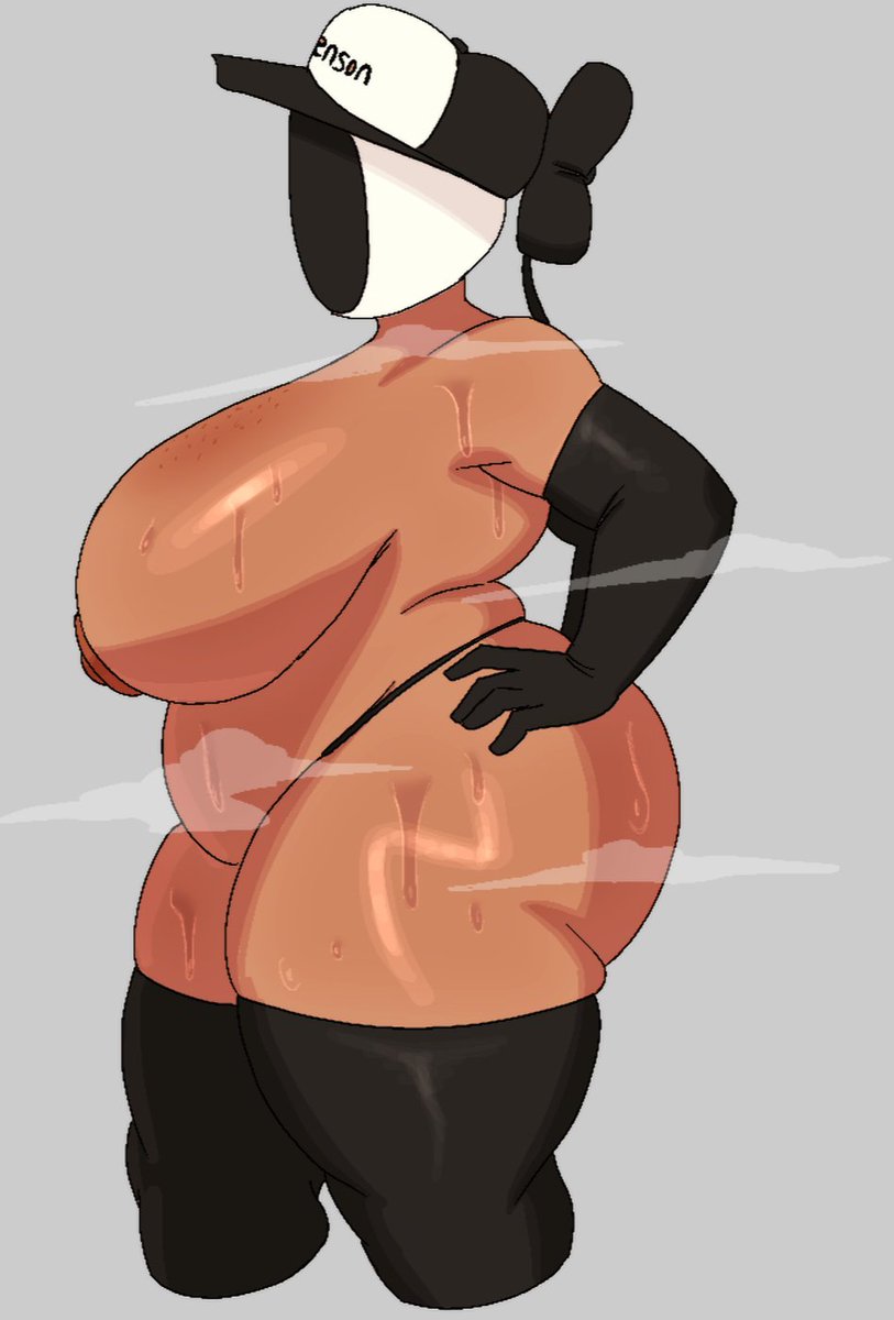 1girls, abrahamslapper, big ass, big boobs, big breasts, completely nude, female, female focus, female only, grey background, helmet, murder drones, solo, solo female, solo focus, tessa elliot, tessa elliot (space suit)