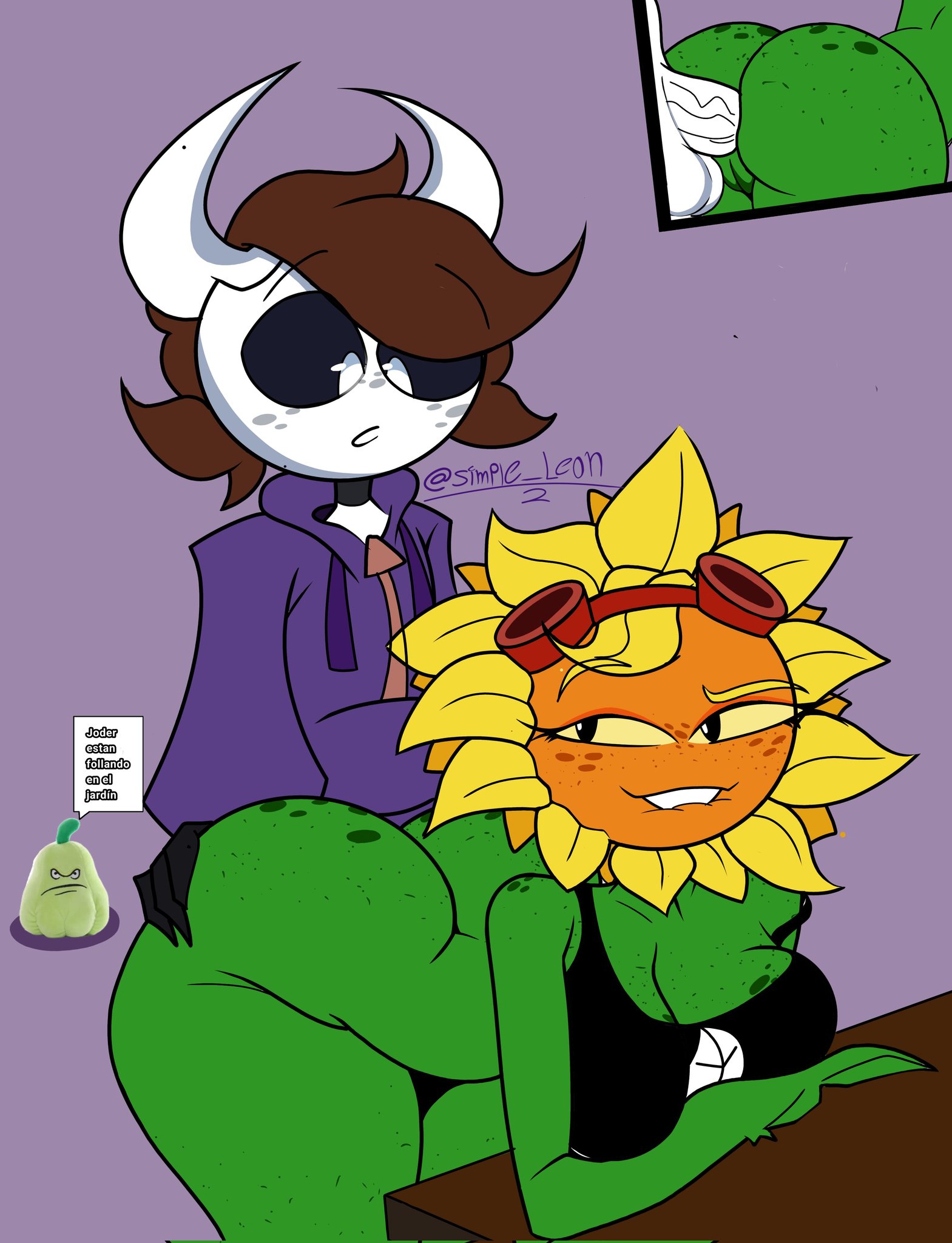 1girls, anthro, anthrofied, ass, big breasts, breasts, electronic arts, female, flora fauna, oc, plant, plant humanoid, plantie, plants vs zombies, plants vs. zombies, popcap games, simple leon2, solar flare (pvz), sunflower (pvz), video game character, video games