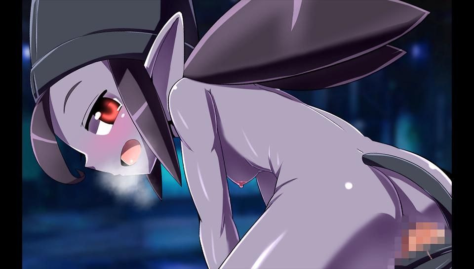 ass black_hair breathing censored demon_girl female long_hair monster_girl nipples penis purple_skin pussy red_eyes sex small_breasts tail tokyo_devil_prison tokyo天魔デビルプリズン vaginal_penetration