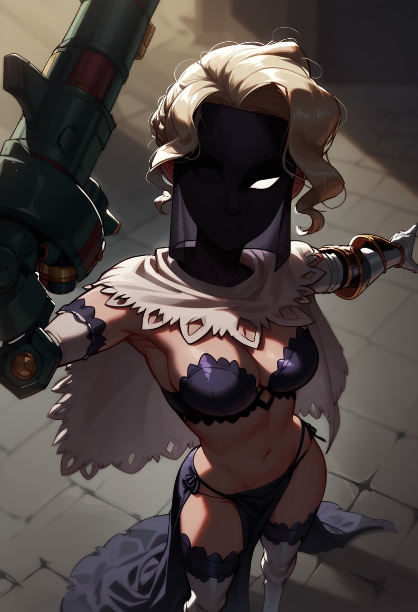 ai_generated bikini black_dahlia civitai female human looking_at_viewer skullgirls tvapor video_games