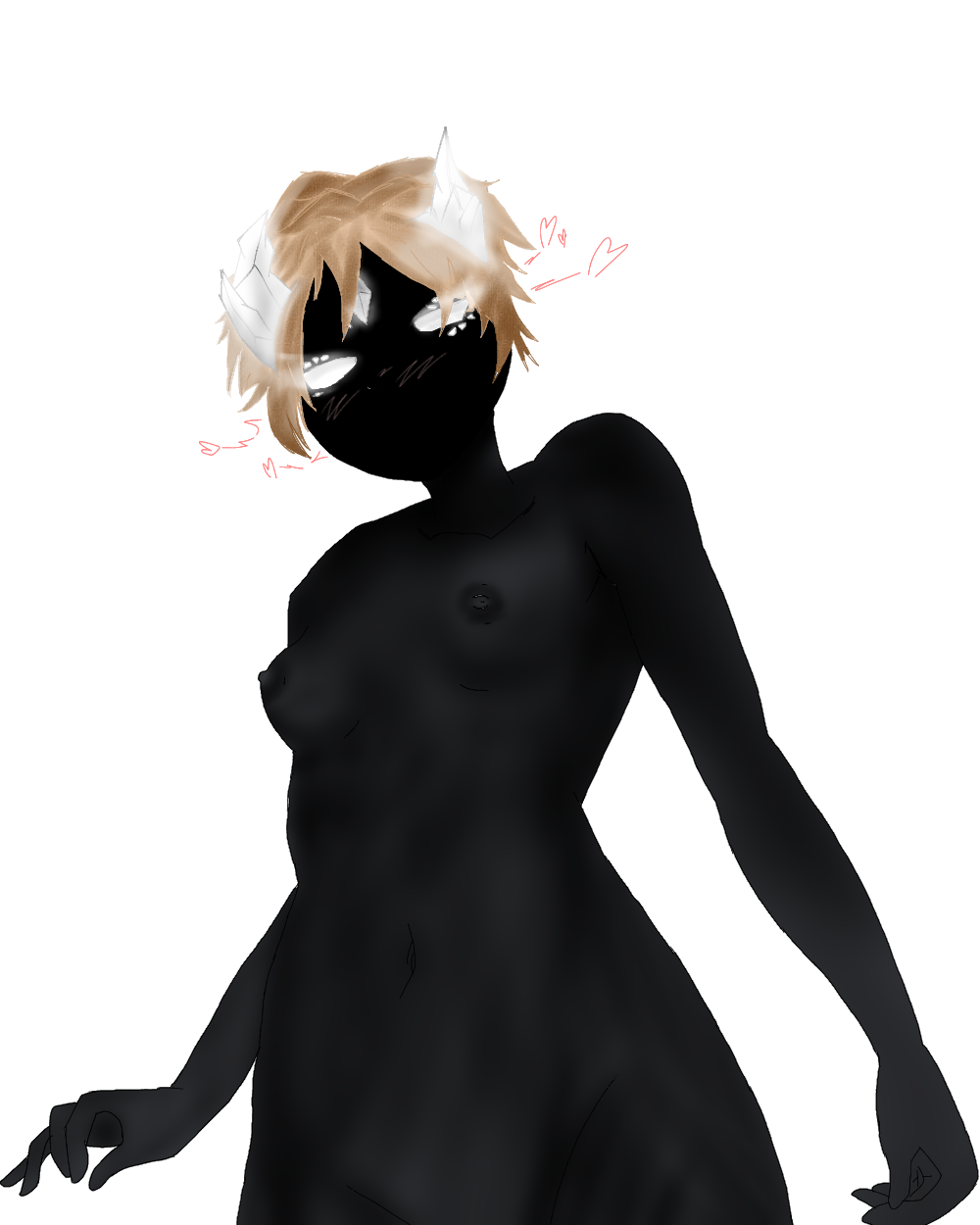 1girls artist_request belly_button black_skin blonde_hair breasts female freedombirth masked_female nipples nude roblox roblox_avatar roblox_game robloxian short_hair slap_battles small_breasts source_request stomach tagme white_eyes