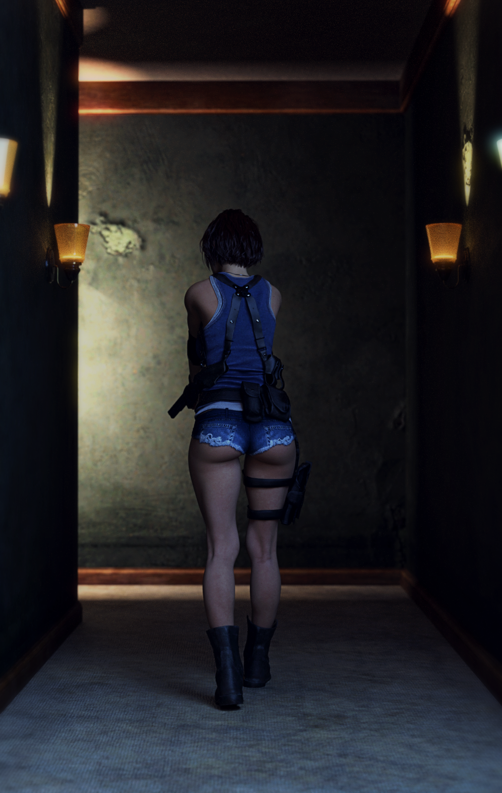 1girls 3d abandoned_building big_ass big_breasts breasts bust busty capcom curvaceous curvy curvy_figure dark_room female female_focus hips hourglass_figure huge_ass huge_breasts jill_valentine large_ass large_breasts legs light-skinned_female light_skin low_light mature mature_female resident_evil resident_evil_3 resident_evil_3_remake slim_waist specterda_(artist) thick thick_hips thick_legs thick_thighs thighs top_heavy voluptuous waist wide_hips