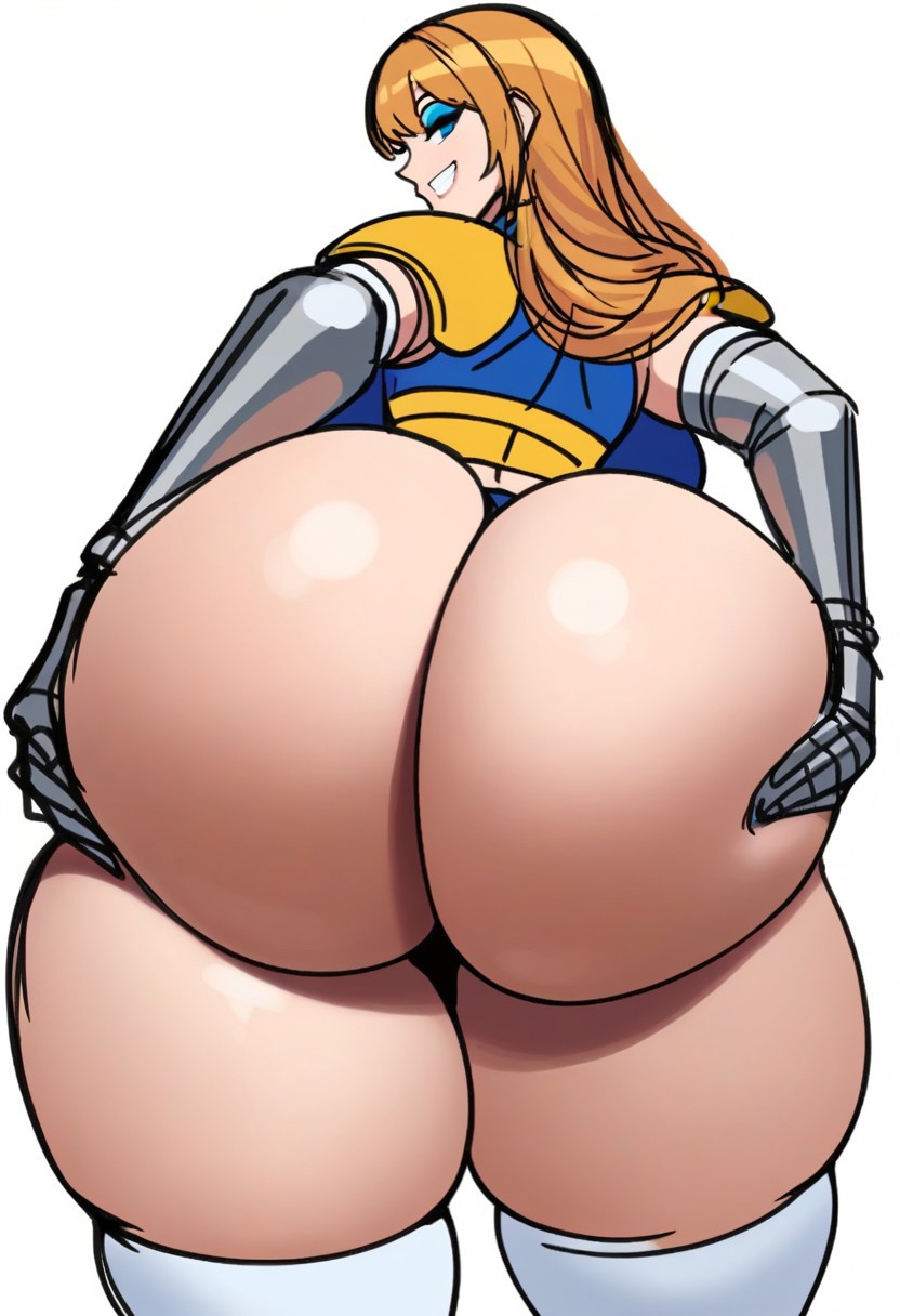 1girls ai_generated ass_focus early_design fat_ass gigantic_ass knight oc original_character round_ass round_butt ssorted thick_ass