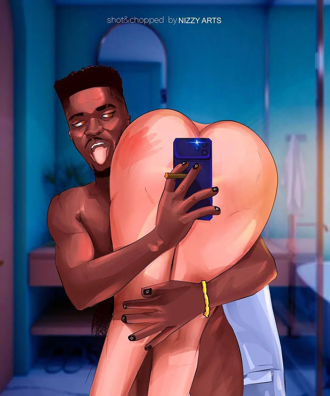 1boy 1female 1girls 1male ass badonkadonk badonkadonks big_ass big_booty big_butt booty bruise bruised bruises bubble_ass bubble_butt carrying carrying_over_shoulder carrying_partner daddy daddy_kink dark-skinned_male dark_skin dominant dominant_male domination embarrassed embarrassed_nude_female exposed exposed_ass female hand_print hand_print_on_ass hand_print_on_butt humiliated humiliating humiliation humiliation_fetish interracial naked naked_female naked_male nude nude_female nude_male over_the_shoulder plump plump_ass plump_butt showing_ass showing_off showing_off_ass social_media spank_marks spanked_ass spanked_booty spanked_butt spanked_mark spanking_fetish spanking_marks submission submissive submissive_female taking_picture taking_selfie tongue tongue_out