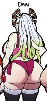 1girls big_ass blackwhiplash bottom_heavy cropped_image daki_(kimetsu_no_yaiba) demon_slayer edit female female_focus female_only kimetsu_no_yaiba massive_ass thick thick_ass thick_thighs thighs