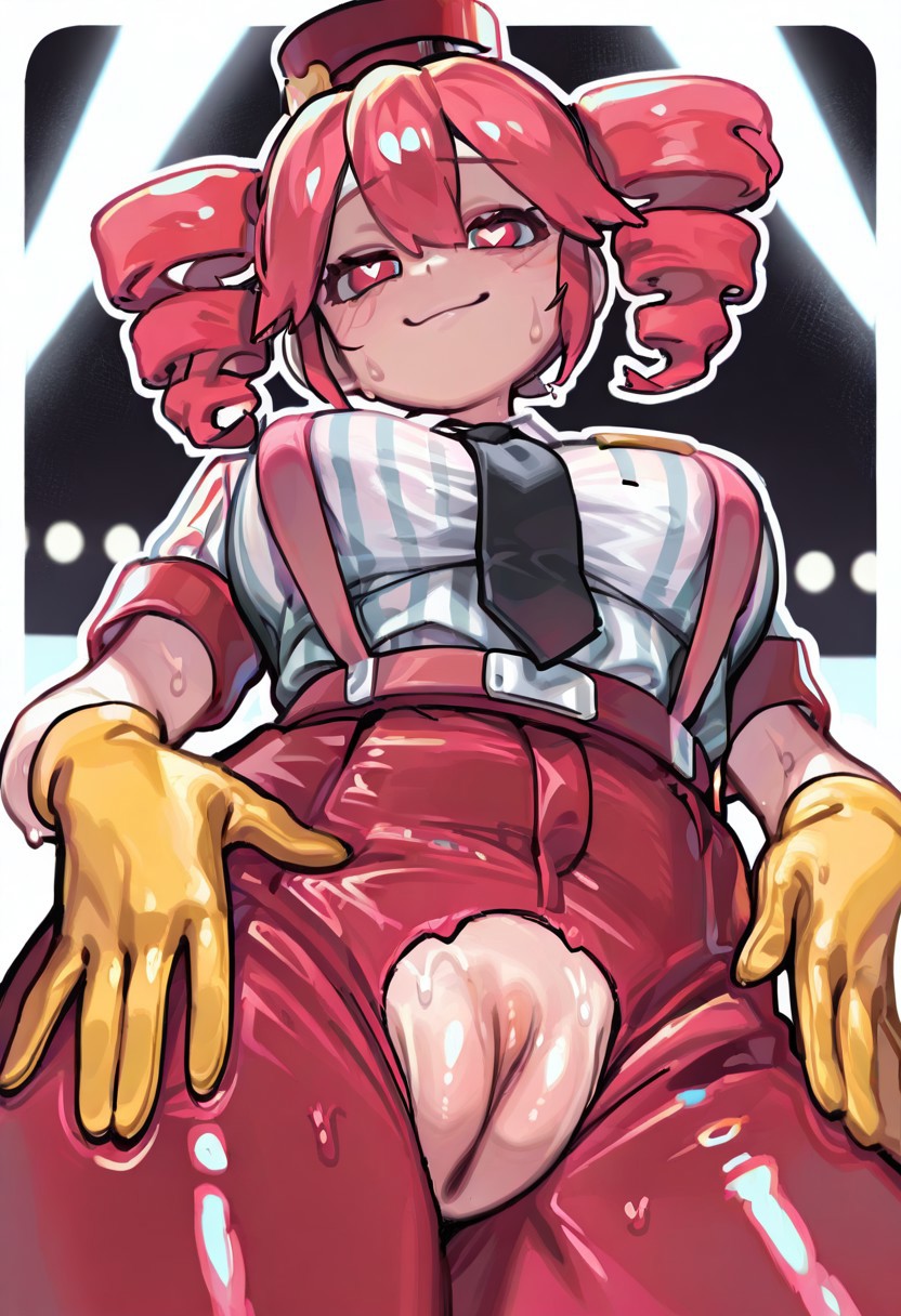 1girls, ahoge, ai generated, art1ficiallove, ass visible through thighs, big breasts, big pussy, big thighs, blouse, blush, breasts, concert, curvaceous, curvy, curvy female, curvy figure, exhibitionism, exposed pussy, fat pussy, fat thighs, female, female focus, glistening, glistening body, gloves, hat, headgear, headphones, heart-shaped pupils, high waisted pants, high-waist pants, horny, horny female, hourglass figure, huge thighs, kasane teto, kasane teto (sv), large breasts, large thighs, low-angle view, mesmerizer (vocaloid), mesmerizer teto, mv character, necktie, no panties, plump, plump labia, plump pussy, plump thighs, presenting, presenting pussy, public, public exposure, public indecency, public nudity, pussy, pussy focus, pussy juice, pussy lips, red eyes, red hair, ripped clothing, ripped pants, shiny skin, shirt, slim waist, smile, striped shirt, suspenders, sweat, sweating, synthesizer v, thick thighs, thighhighs, thighs, torn clothes, torn pants, twin drills, underboob, utau, vagina, wet, wet body, wet pussy, wide hips