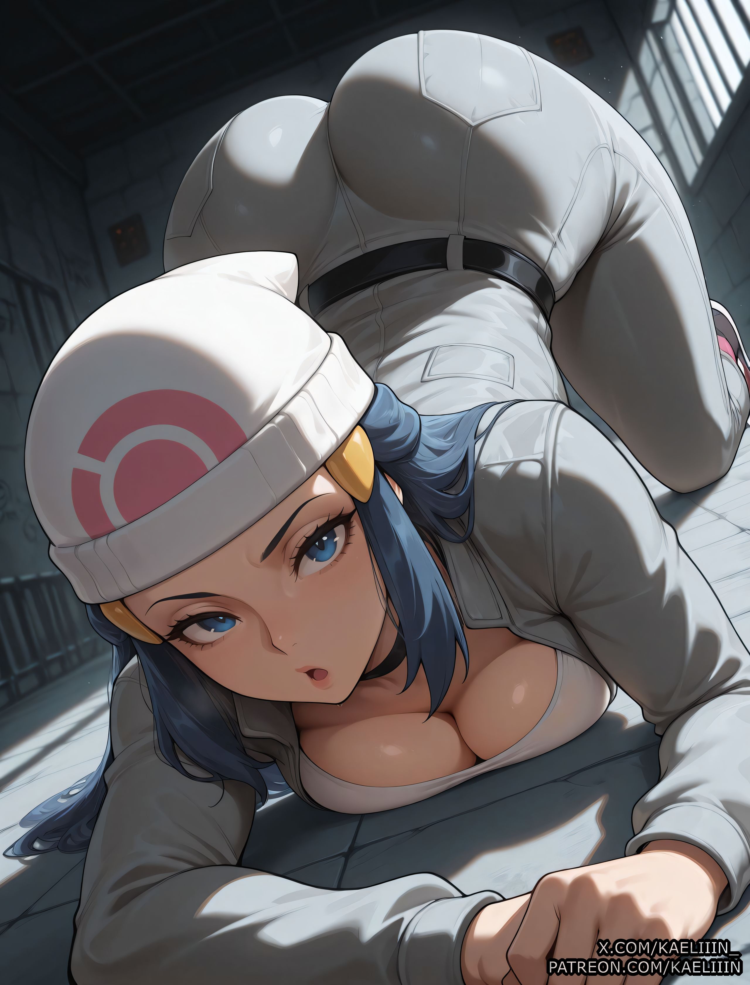 ai assisted, ai generated, anime, anime style, big ass, big breasts, breasts, clitoris, curvaceous, curvaceous body, curvaceous female, curvaceous figure, dawn (pokemon), female, female focus, fit female, girly, hourglass figure, huge ass, huge breasts, kaeliiin, poke, pokemon, pussy, sexy, shiny, uncensored, vagina, voluptuous, voluptuous female, waifu, waifu diffusion