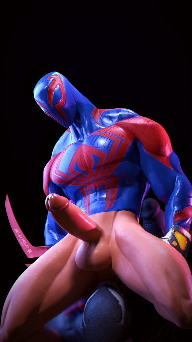 dollymolly323, gay, male, male only, marvel, mask, masked, masked male, miguel o'hara, rimjob, rimming, spider-man 2099, spider-man: across the spider-verse, symbiote, venom (marvel)