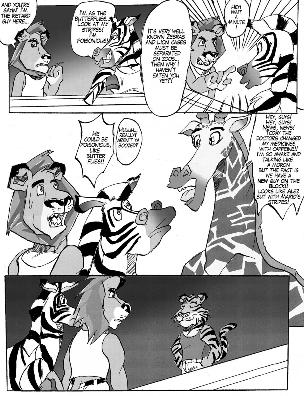 alakay_alex comic dreamworks furry furry_only gay madagascar_(series) male marty_the_zebra melman_mankiewicz_iii no_humans