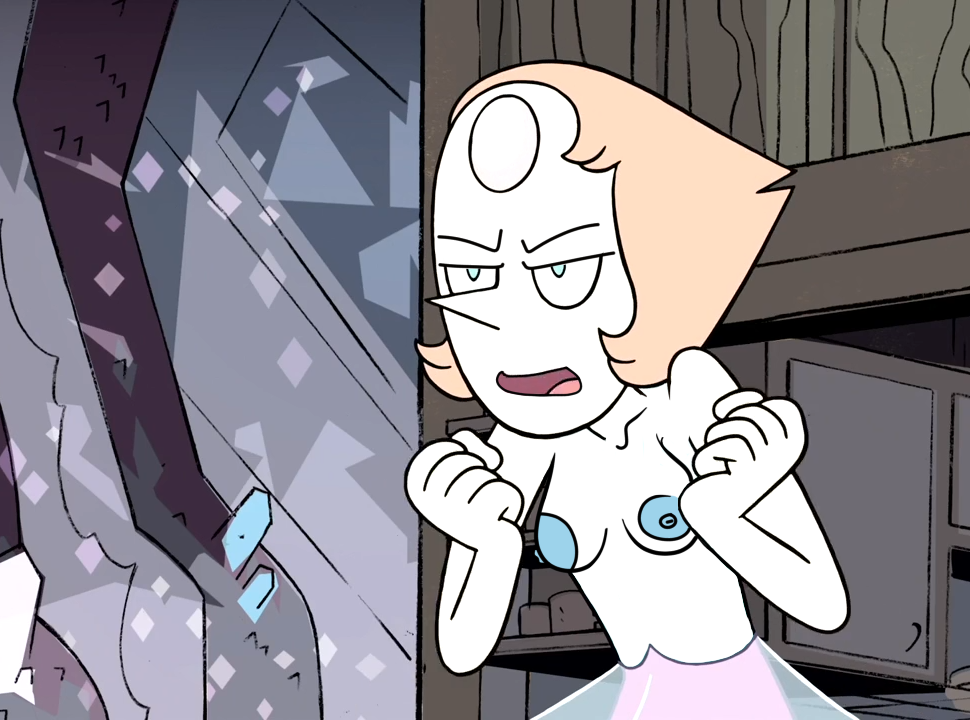 2024 accurate_art_style breasts cartoon_network gem_(species) nipples nude_filter pearl_(steven_universe) screenshot self_upload steven_universe su_edits