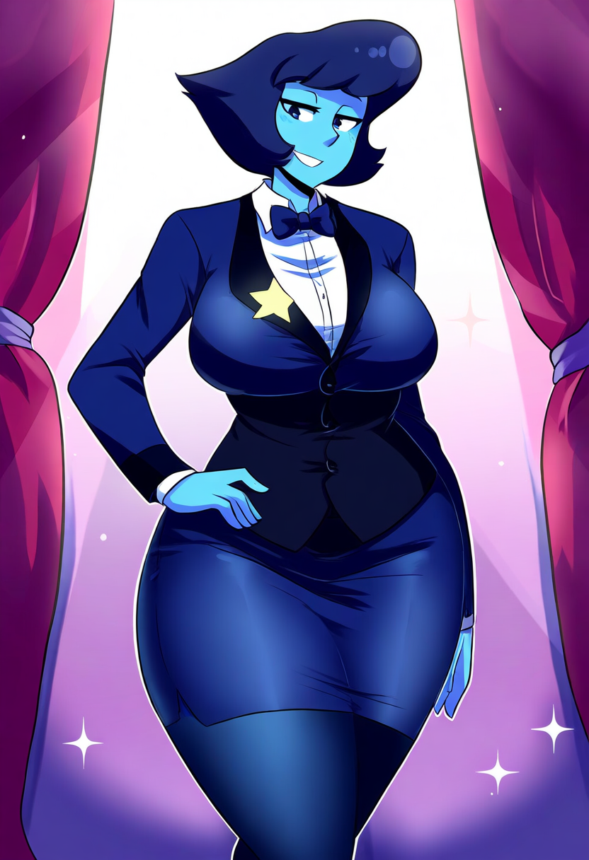 ai_generated ass big_ass big_breasts blue_body blue_eyes blue_hair blue_jacket blue_skin blue_skirt breasts jacket lapis_lazuli_(gem) lapis_lazuli_(steven_universe) large_ass large_breasts rainbowkiller0 short_hair skirt steven_universe thigh_highs thighhighs thighs voluptuous voluptuous_female wide_hips