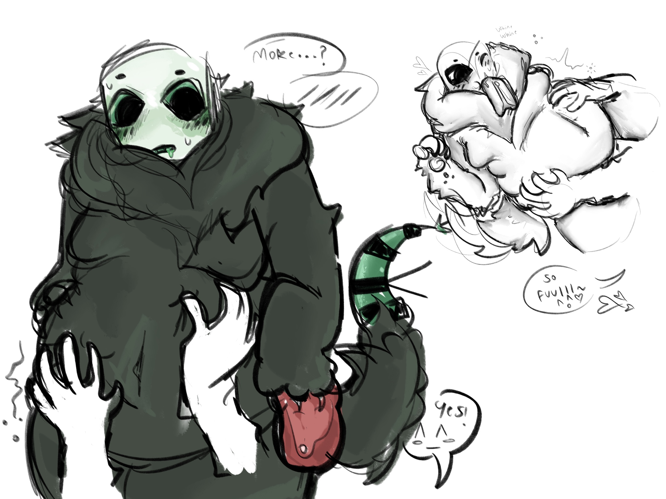 belly grab, chubby male, die of death (roblox), doodle, fat, feederism, feeding, male, meat, pursuer (die of death), robloxian, sketch