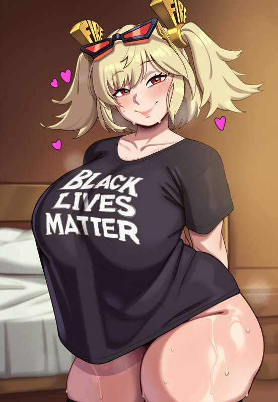 1girls, ai generated, ass, big ass, big butt, black lives matter, blacked, blonde hair, blush, blushing, burnice white, butt, eyewear on head, female, glasses, hair, heart, hearts, huge ass, huge butt, juuicyai, light skin, light-skinned female, short hair, solo, solo female, thick thighs, thighs, ugly, zenless zone zero