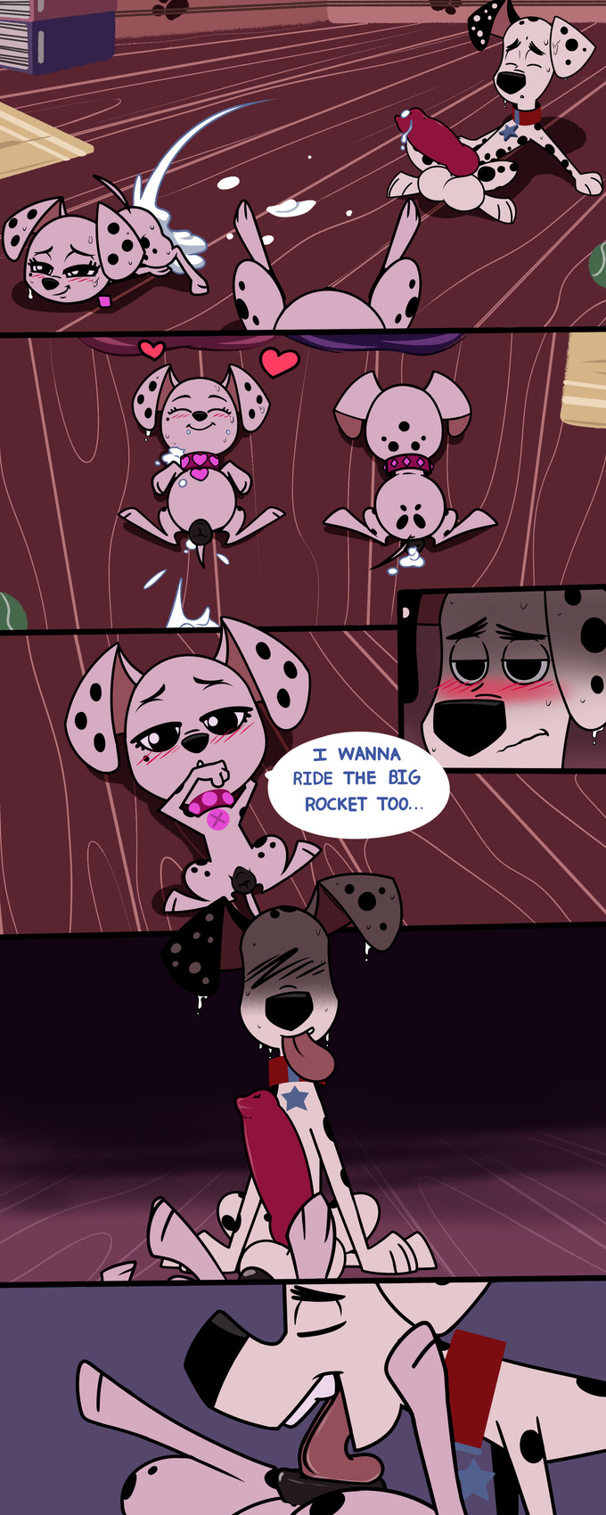 101 dalmatian street, 101 dalmatians, 2020, absurd res, after orgasm, after sex, age difference, all fours, animal genitals, animal penis, animal pussy, ass, ass up, balls, big balls, big penis, black body, black fur, black pussy, black spots, blush, blush lines, bodily fluids, brother, brother and sister, butt up, canid, canine, canine genitals, canine penis, canine pussy, canis, closed eyes, cock, collar, comic, comic page, cub, cum, cum in pussy, cum in vagina, cum inflated belly, cum inside, cum on face, cum splatter, cumflation, cumshot, cunnilingus, dallas (101 dalmatians), dalmatian, deja vu (101 dalmatians), destiny (101 dalmatians), dialogue, dick, disney, dog collar, domestic canine, domestic dog, dripping, dripping cum, duo focus, dylan (101 dalmatians), ejaculation, english dialogue, english text, erect penis, erected penis, erection, eyelashes, fangs, female, female canine, female cub, female dog, female feral, feral, feral female, feral focus, feral male, feral on feral, feral only, fur, genital fluids, genitals, group, group sex, half-closed eyes, heart symbol, hi res, high resolution, highres, huge cock, hypergal, incest, inflation, knotted penis, large penis, licking, licking pussy, long tongue, male, male canine, male dog, male feral, male/female, mammal, markings, messy, messy cum, narrowed eyes, older brother, older brother and younger sister, older feral, older male, one after another, oral, oral sex, orgasm, penis, puppy, pussy, pussy licking, red penis, sex, sisters, small but hung, speech bubble, spots, spotted body, spotted fur, spread legs, sweat, tail, teeth, text, tongue, tongue out, trio, triple d (101 dalmatians), vagina, vulva, white body, white fur, white spots, younger female, younger feral, younger sister