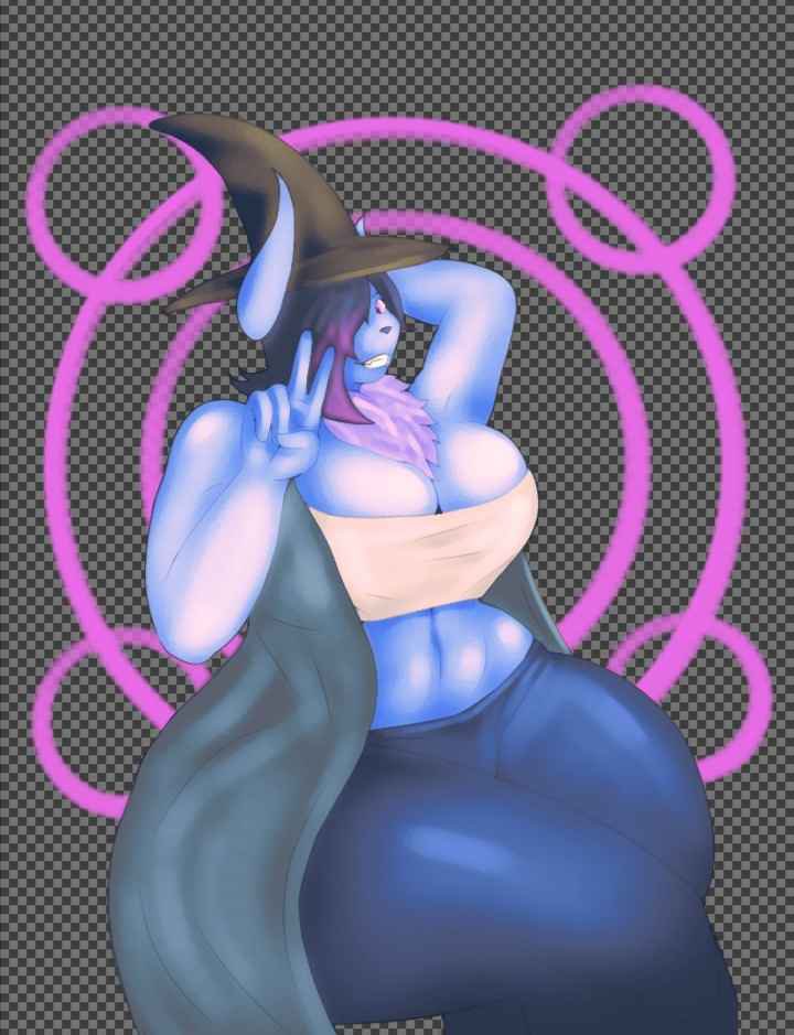 abby_(nicolaowo) absol anthro big_breasts big_penis breasts cleavage furry futanari huge_breasts huge_cock ketandslaycomics penis pokemon pokemon_(species) thick_thighs wide_hips