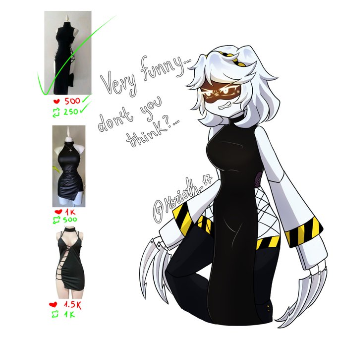 dress, female, female only, glitch productions, murder drones, tagme, v (murder drones), vanilletoo